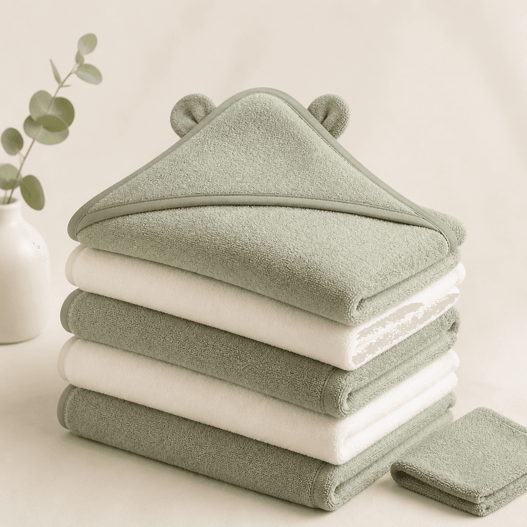 Hooded Baby Towel & Washcloth Set